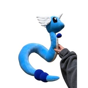 Pokemon Dragonair Plush Large Blue Dragon Stuffed Animal Evolution NWT